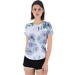 Floral pattern Back Cut Out Sport Tee