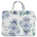 Floral pattern MacBook Pro Double Pocket Laptop Bag (Large)