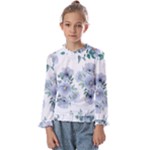 Floral pattern Kids  Frill Detail Tee