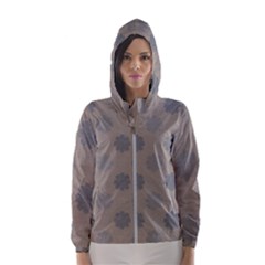 Floral Pattern Women s Hooded Windbreaker by Valentinaart