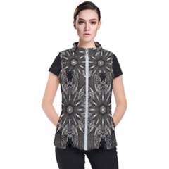 Mechanical Mandala Women s Puffer Vest by MRNStudios