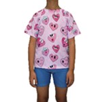 Emoji Heart Kids  Short Sleeve Swimwear