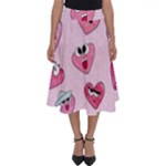 Emoji Heart Perfect Length Midi Skirt