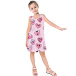 Emoji Heart Kids  Sleeveless Dress