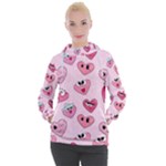 Emoji Heart Women s Hooded Pullover