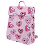 Emoji Heart Flap Top Backpack