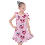 Emoji Heart Kids  Tie Up Tunic Dress