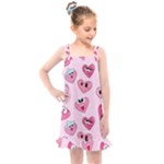 Emoji Heart Kids  Overall Dress