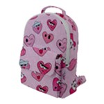 Emoji Heart Flap Pocket Backpack (Large)