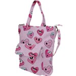 Emoji Heart Shoulder Tote Bag