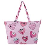 Emoji Heart Full Print Shoulder Bag