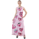 Emoji Heart Chiffon Mesh Boho Maxi Dress