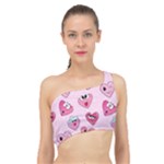 Emoji Heart Spliced Up Bikini Top 