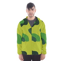 Abstract Pattern Geometric Backgrounds   Men s Hooded Windbreaker by Eskimos