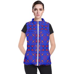 Floral Pattern Paisley Style  Women s Puffer Vest by Eskimos