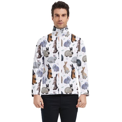 Funny Bunny Men s Bomber Jacket by SychEva