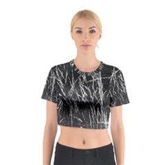 Field Of Light Abstract 3 Cotton Crop Top by DimitriosArt