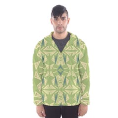 Abstract Pattern Geometric Backgrounds   Men s Hooded Windbreaker by Eskimos