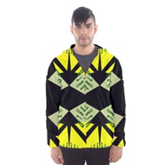 Abstract Pattern Geometric Backgrounds   Men s Hooded Windbreaker by Eskimos