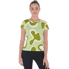 Abstract Pattern Geometric Backgrounds   Short Sleeve Sports Top  by Eskimos