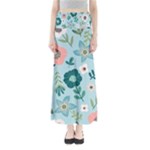 Flower Full Length Maxi Skirt