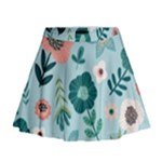 Flower Mini Flare Skirt