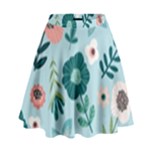 Flower High Waist Skirt