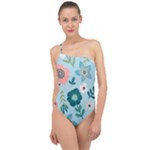 Flower Classic One Shoulder Swimsuit