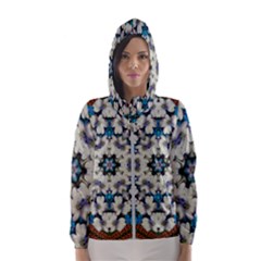 Paradise Flowers And Candle Light Women s Hooded Windbreaker by pepitasart