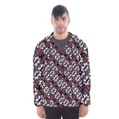 Linear Geometric Modern Pattern Men s Hooded Windbreaker by dflcprintsclothing