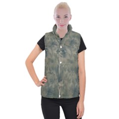 Algae Texture Patttern Women s Button Up Vest by dflcprintsclothing