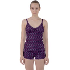 Garden Wall Tie Front Two Piece Tankini by Sparkle