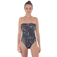 Mystic Patterns Tie Back One Piece Swimsuit by CoshaArt