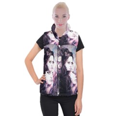 Sakura Girl Women s Button Up Vest by MRNStudios