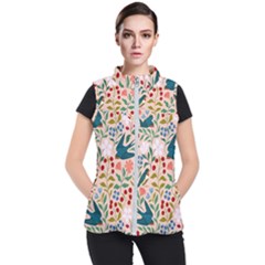 Floral Women s Puffer Vest by Sparkle