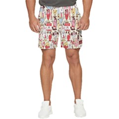 Retro Food Men s Runner Shorts by Sparkle