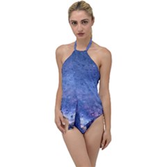 Gouttes D eau Galaxy Go With The Flow One Piece Swimsuit by kcreatif