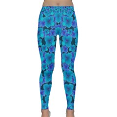 Blue In Bloom On Fauna A Joy For The Soul Decorative Classic Yoga Leggings by pepitasart