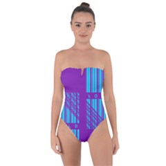 Fold At Home Folding Tie Back One Piece Swimsuit by WetdryvacsLair