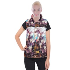 Funky Disco Ball Women s Button Up Vest by essentialimage365