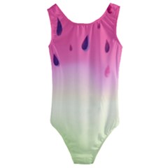 Watermelon-pastel-gradient-pink Watermelon Pastel Gradient Pink Watermelon Pastel Gradient Kids  Cut-out Back One Piece Swimsuit by 3087872