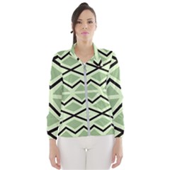 Abstract Pattern Geometric Backgrounds Women s Windbreaker by Eskimos