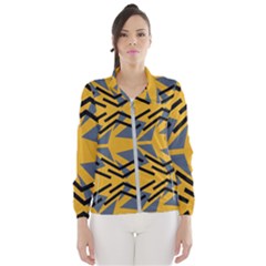 Abstract Pattern Geometric Backgrounds Women s Windbreaker by Eskimos