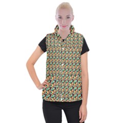 Color Spots Women s Button Up Vest by Sparkle