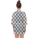 Seamless Tile Derivative Pattern Half Sleeve Chiffon Kimono View2