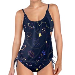 Cartoon-space-seamless-pattern-vectors Tankini Set by Jancukart