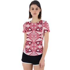Abstract Pattern Geometric Backgrounds  Back Cut Out Sport Tee by Eskimos