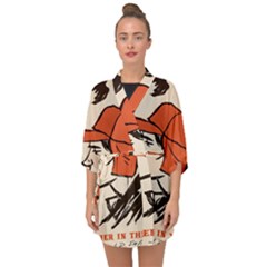 Catcher In The Rye Half Sleeve Chiffon Kimono by artworkshop