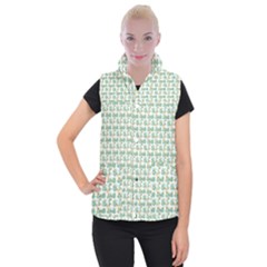 Flowers Pattern Women s Button Up Vest by Sparkle