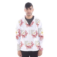 Floral Men s Hooded Windbreaker by Sparkle